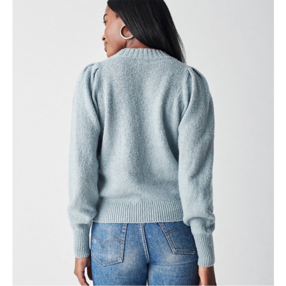 Faherty Light Blue Crew Neck Sweater - Picture 2 of 11